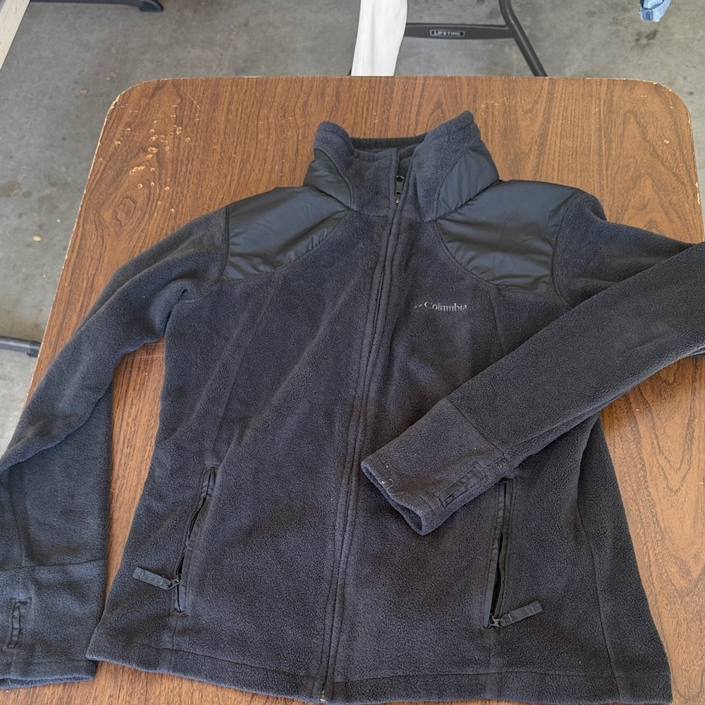 Columbia Charcoal Fleece Zip Up Jacket